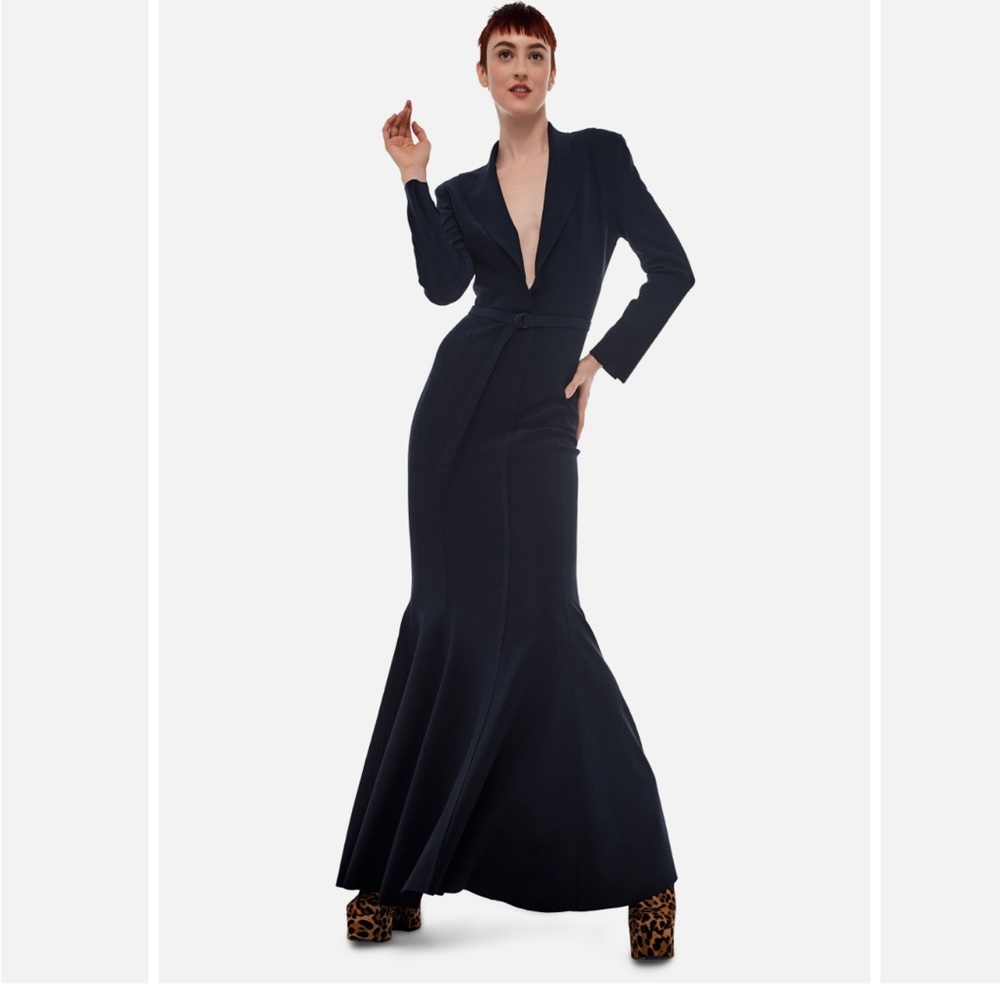 Norma Kamali Single Breasted Gown - image 2